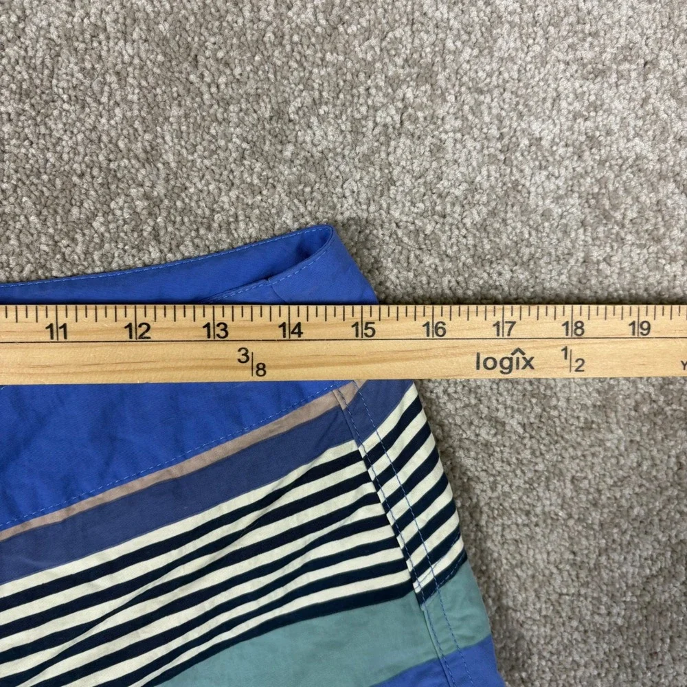 Patagonia Womens NetPlus Striped Board Shorts Blue Multi Color Size 6